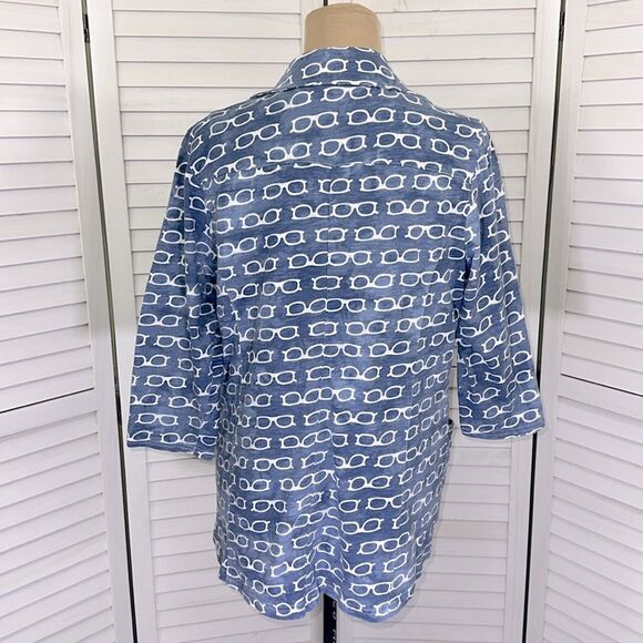 Chico's Zenergy Novelty Twin Set Size 2 (12) Large Cotton - Picture 10 of 16